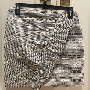 Waverly Grey mini skirt, Size 6, Blue, patterned, 95% cotton, 4% polyester, 1%